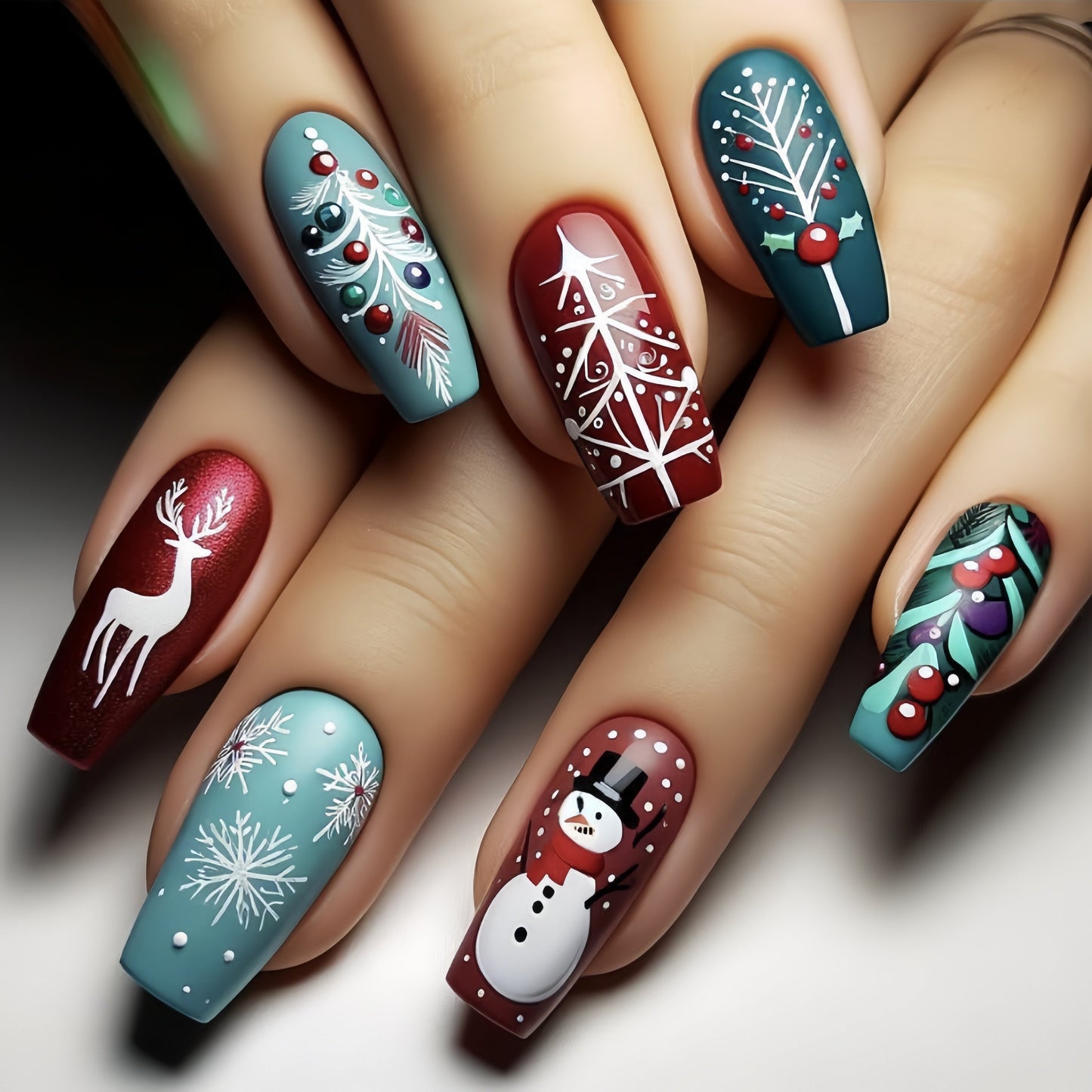 Charming Holiday Nail Art