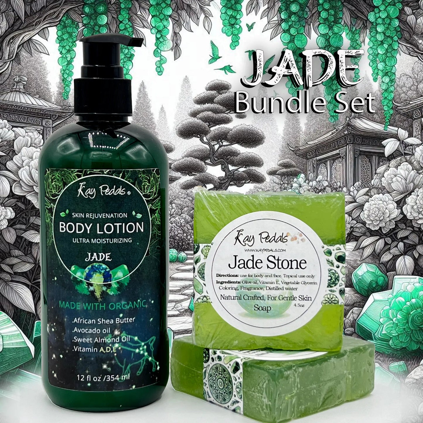 Jade Stone Skincare Bundle Gift Set