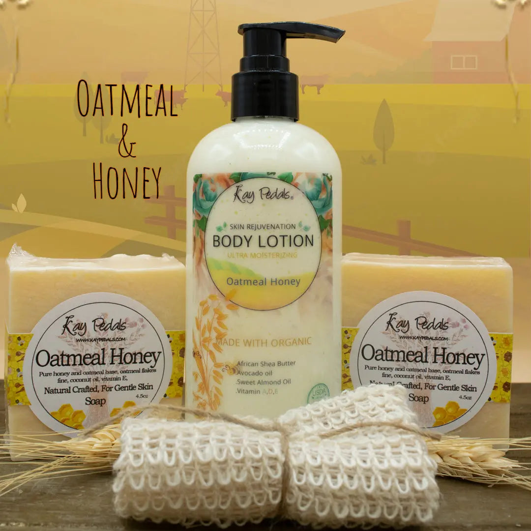 Oatmeal & Honey Natural Crafted Best Skincare Bundle Gift set